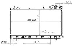 SBSF1216 Радиатор охлаждения двигателя