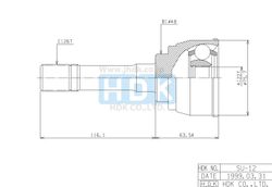 SUE012 ШРУС внешний ECO-series