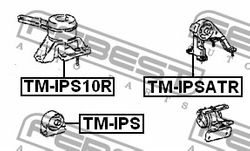 TMIPS10R Подушка двигателя правая (Гидравлическая)