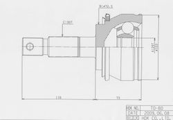TO080 ШРУС внешний TO-80