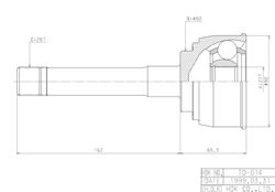 TOE014 ШРУС внешний ECO-series