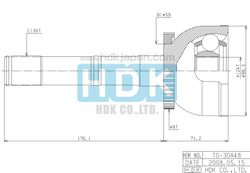 TOE030A Шрус наружний C ABS 24x59x30