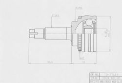 TOE037A ШРУС внешний ABS ECO-series