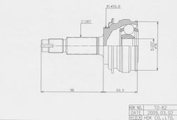 TOE082 ШРУС внешний ECO-series