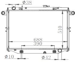 TYUZJ1001232 Радиатор охлаждения двигателя