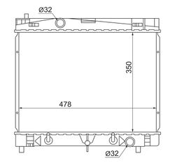 TYZSP1101216 Радиатор охлаждения двигателя