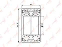 WB1095 Подшипник ступичный | перед прав/лев |