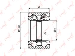 WB1109 Подшипник ступичный | перед прав/лев |