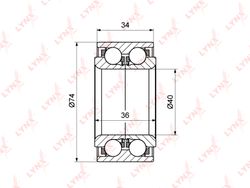 WB1133 Подшипник ступичный | перед прав/лев |