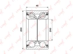 WB1172 Подшипник ступичный | перед / зад / прав/лев |