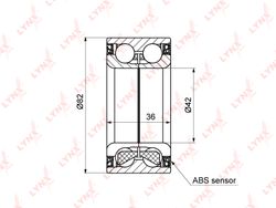 WB1185 Подшипник ступичный | перед прав/лев |