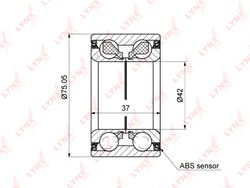 WB1218 Подшипник ступичный | зад прав/лев |
