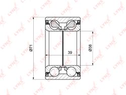 WB1253 Подшипник ступичный | перед прав/лев |