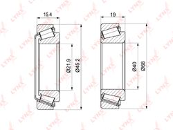 WB1283 Подшипник ступичный к-т 2 шт. | перед прав/лев |
