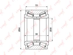 WB1326 Подшипник ступичный | зад прав/лев |