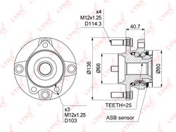 WH1031 Ступица колеса | перед прав/лев | 4*114.3