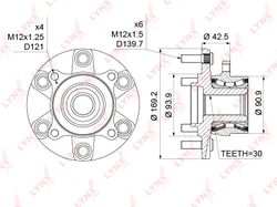 WH1137 Ступица колеса | перед прав/лев |